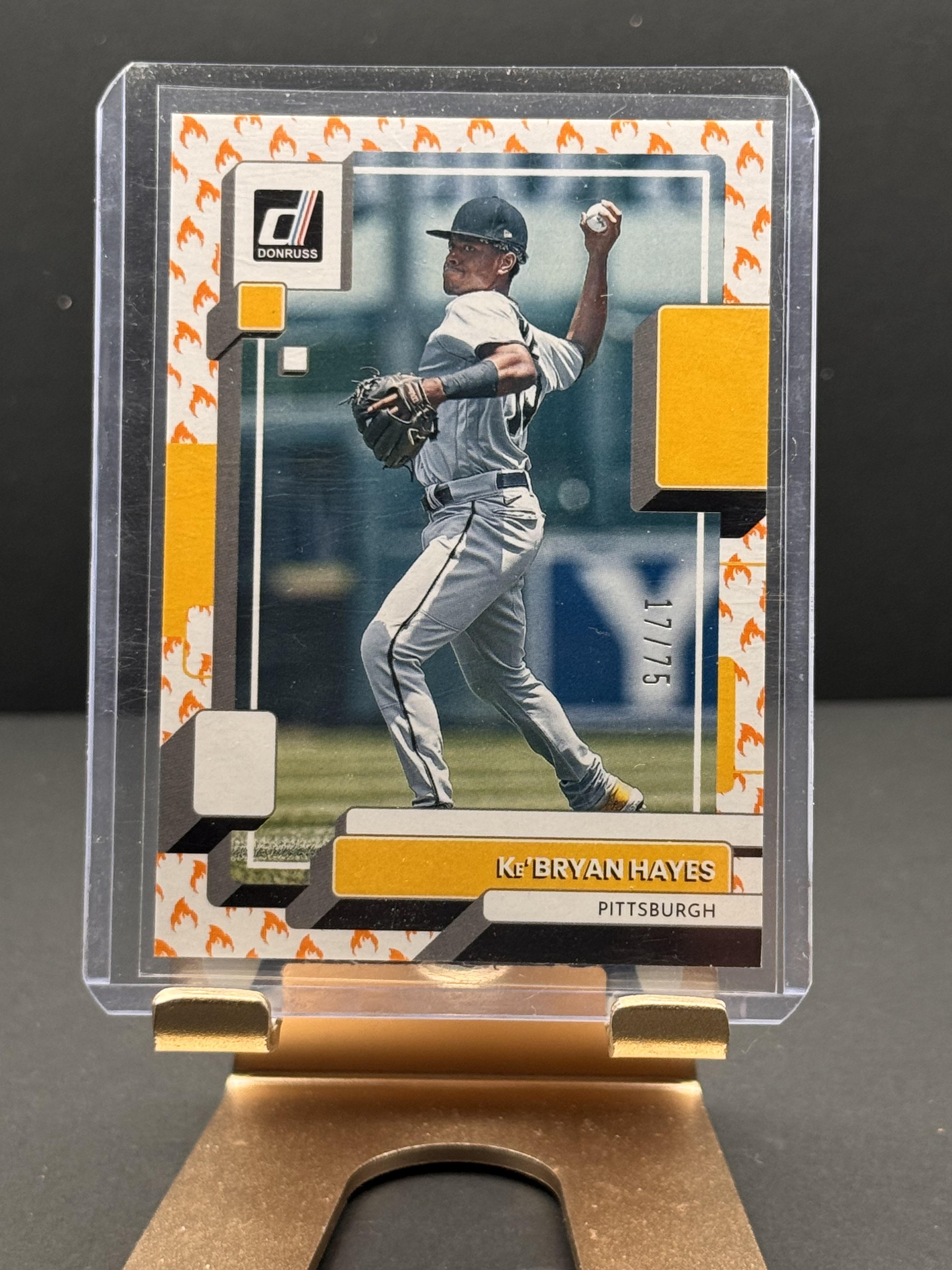 2022 Donruss #196 Ke'Bryan Hayes On Fire Emoji #/75