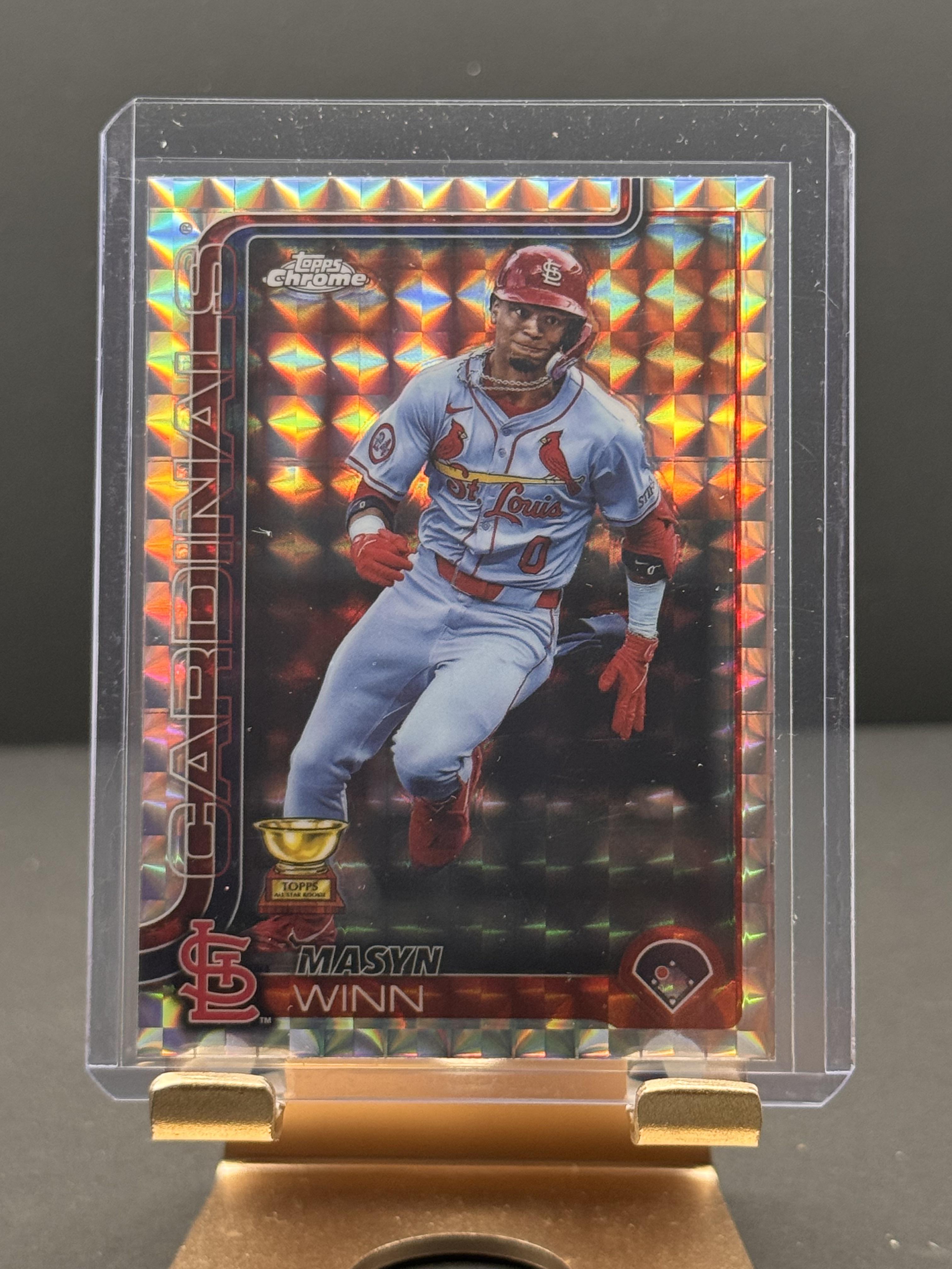 2025 Topps Chrome #244 Masyn Winn Geometric Refractors