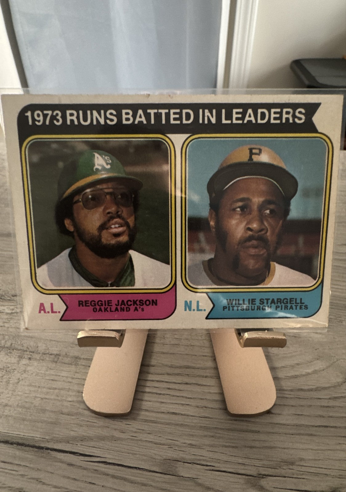 1974 Topps - League Leaders Reggie Jackson, Willie Stargell #203